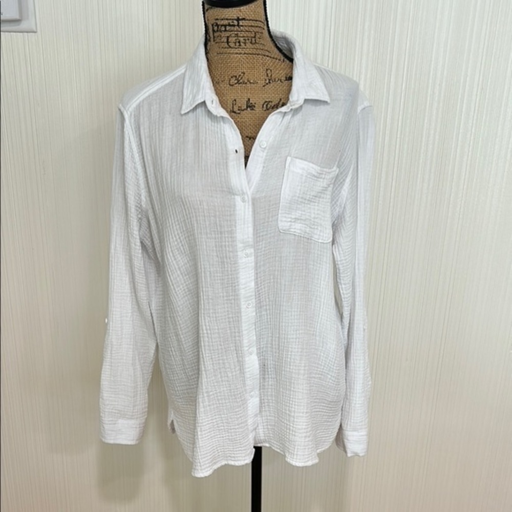 Anne Klein White Blouse Classic Top